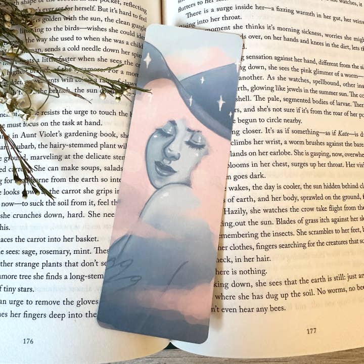 Marque-page Sorcière Nuage Rêveur – 15,2 cm x 5,1 cm pour la vente par Rainbow Coven Designs