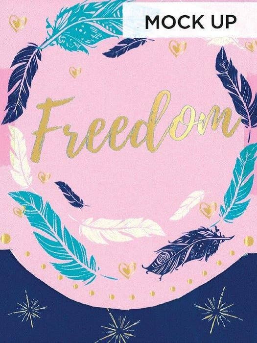 Freedom Embossed, Tampon de sac à main découpé pour la vente par Carol Wilson Fine Arts Inc./For Arts Sake