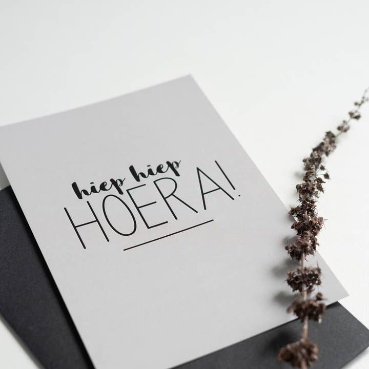 MOODZ design - Wholesale Everyday Greeting Card - Map A6 - Hiep Hiep Hooray1