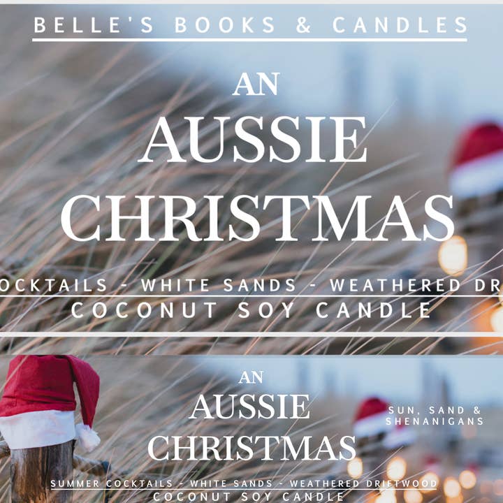 Vela de Natal Australiana de Coco e Soja | Vela de Natal por atacado de Belle's Books & Candles