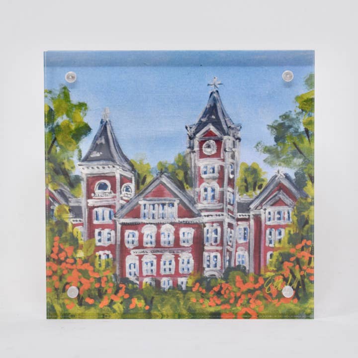 HAVE MERCY LLC - Wholesale Art Print - Auburn Landmark Acrylic Block - 4x4