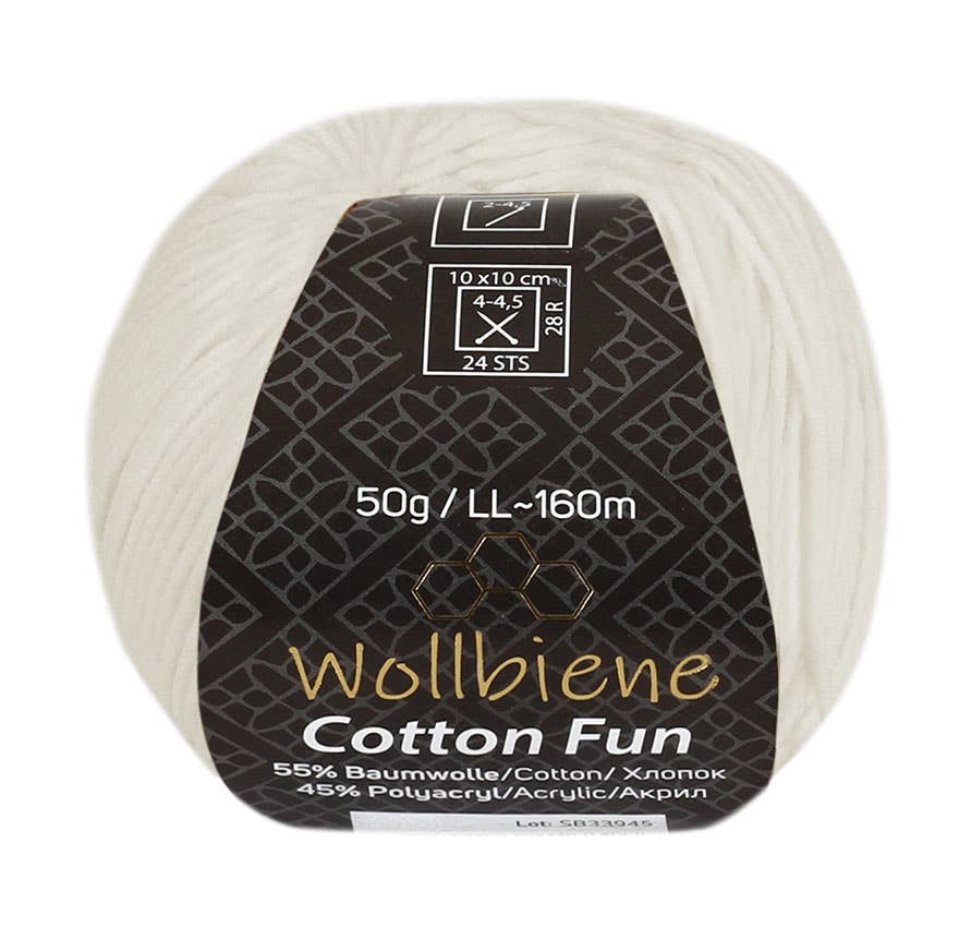 Wollbiene - Wholesale Yarn - Cotton Fun all-season wool 50g knitting wool cotton mix25