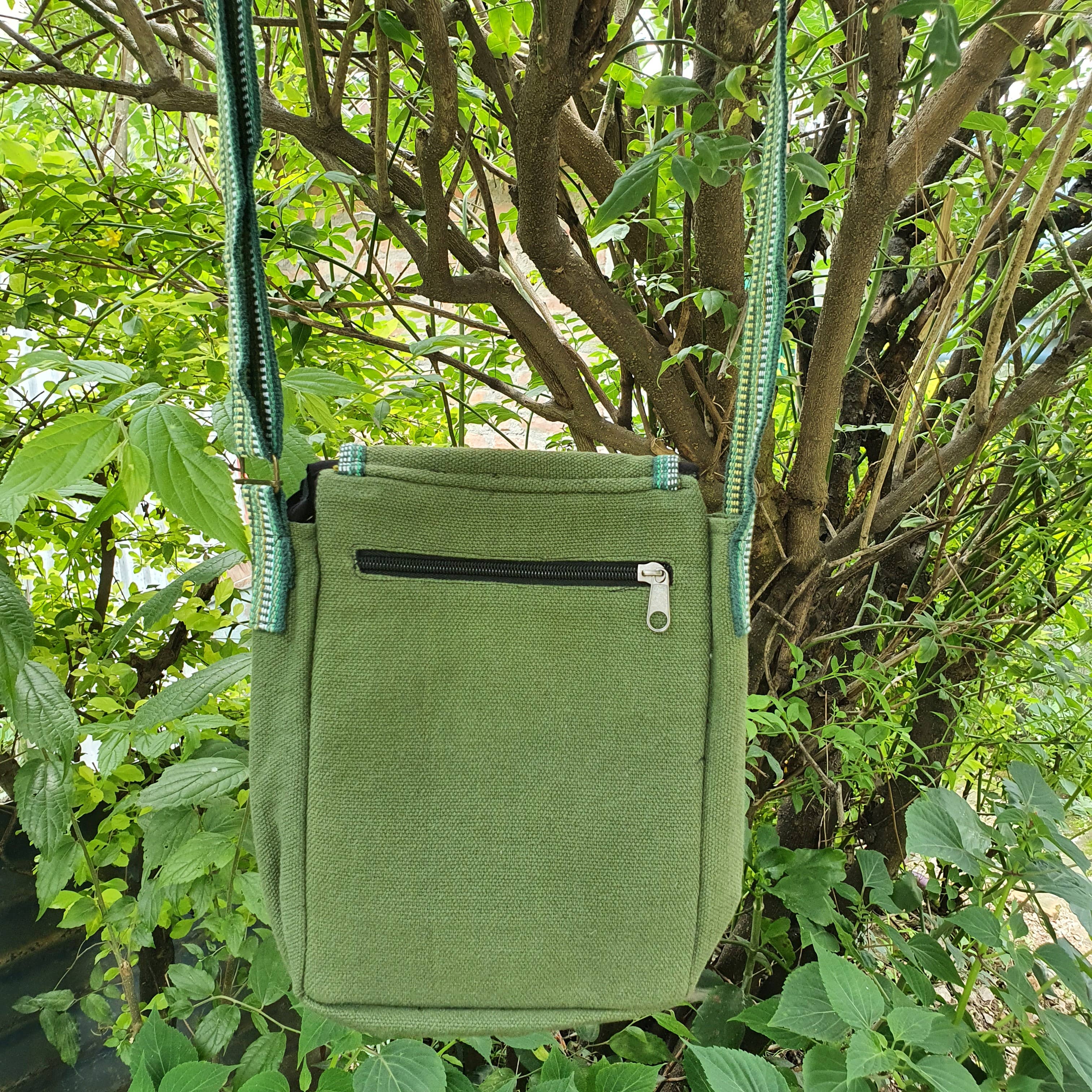 Fwosi – Engroshandel Crossbodytaske - Dame – Hippie taske, Bomuld Skuldertaske. Håndlavet patchwork taske7