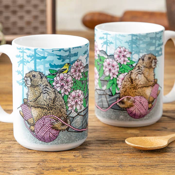 Two Little Fruits - Wholesale Coffee Mug - Ceramic Mug | Drinkware | Knitting Coffee Mug | Coffee Mug