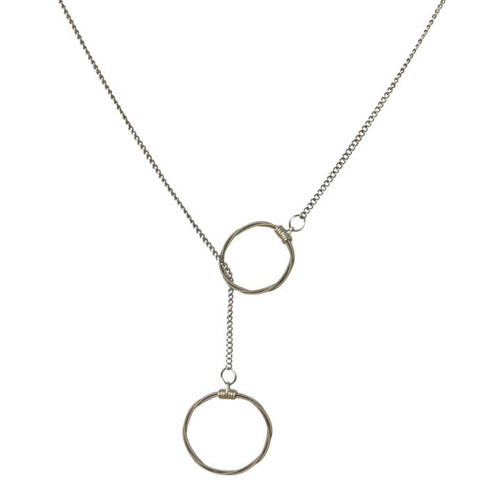 Lariat Necklace - Song Circle for wholesale by High Strung Studios