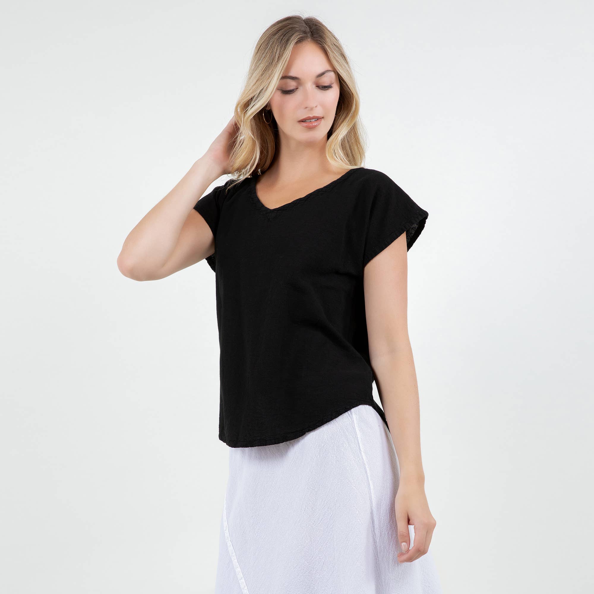 Cottonways – Großhandel Bluse – Damen – Meagan Top aus 100% — perfekte Mullgarmgarnitur aus Baumwolle19