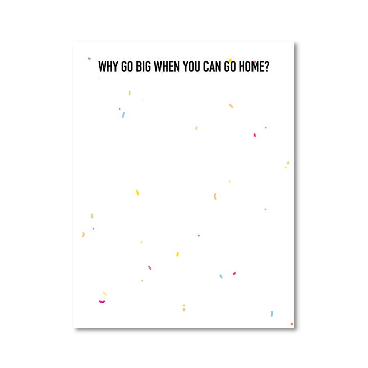 Bloc de notas Go Home para venta al por mayor de Public School Paper Co.