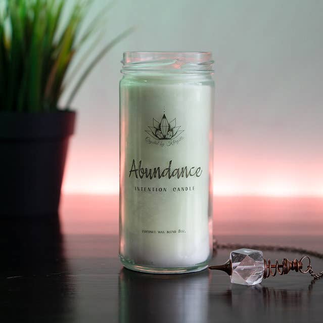 Crystal by Khrystle - Wholesale Jar/Filled Candle - Hidden Crystal Intention Candle