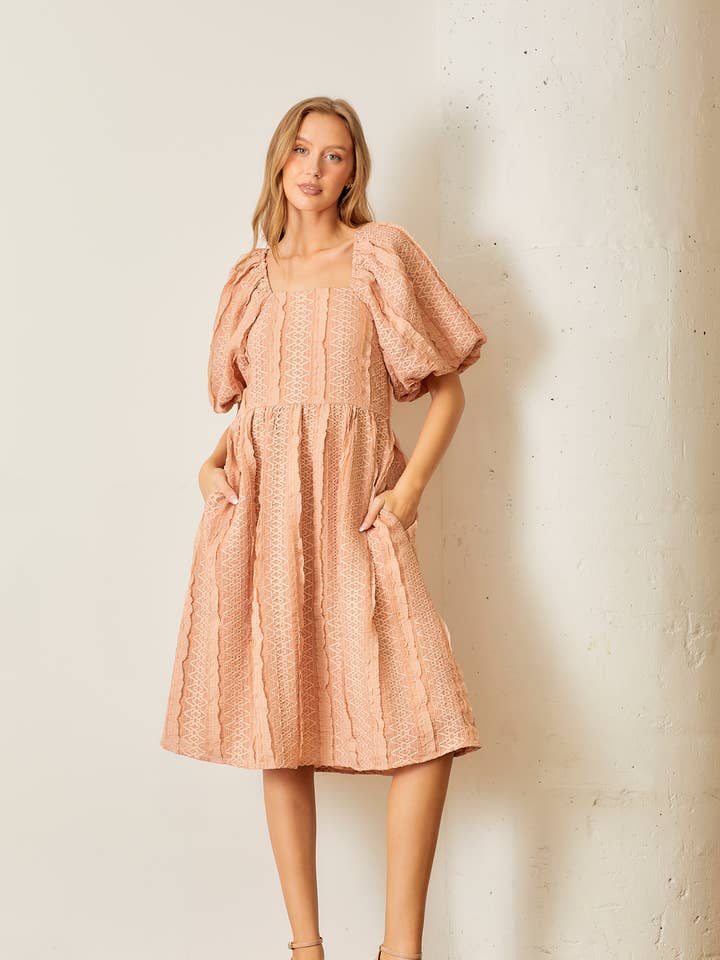 MAXIKJOLE MED ELASTIK I TALJEN MED BLOMSTERPRINT for engroshandel hos Polagram by Wellmade USA