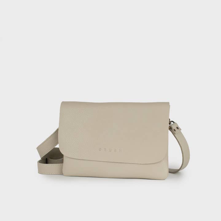 Small leather shoulder bag. Minimalist leather handbag. for wholesale by CRUSH LEATHER GOODS