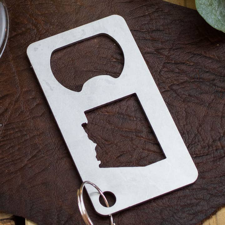 Arizona State rustfrit stål Øl oplukker Gavebar for engroshandel hos Iron Maid Art