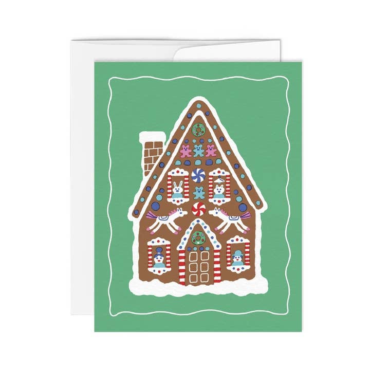 GINGERBREAD HOUSE — Greeting Card for wholesale by Paperole