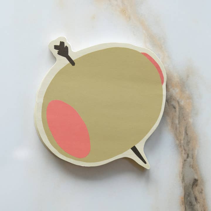 Idlewild Co. - Wholesale Sticky Notes - Die-Cut Sticky Notepad | Olive 3