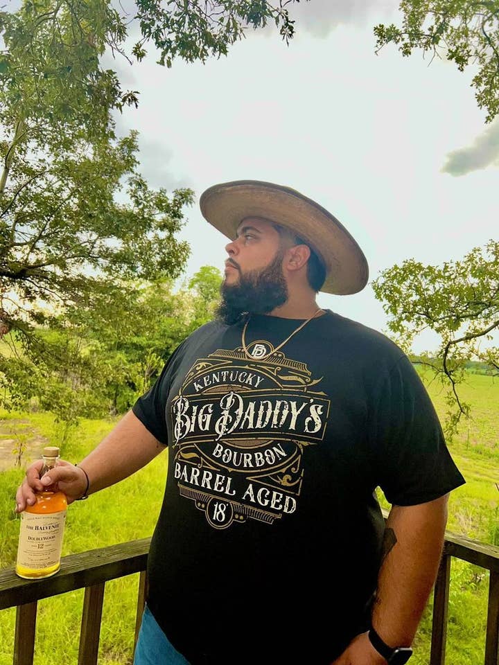 Black Big Daddy's Kentucky Bourbon Tee (Black) for wholesale on Faire1