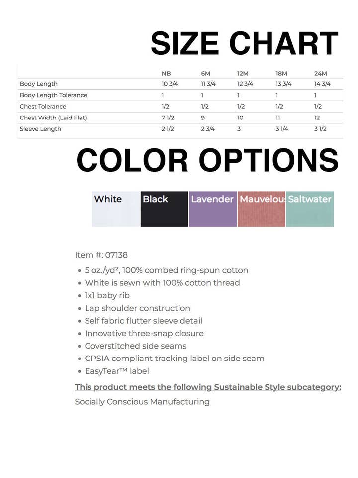 Megan Lee Designs - Wholesale Bodysuit (Non-Footed) - Baby - Strong like my Mom : Baby Onesie with Flutter Sleeves (Lilac