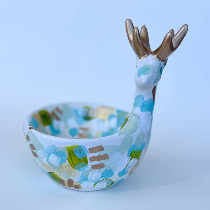 Cuenco Reno Azul Helado|Arte de Jessica Reynolds para venta al por mayor de Jessica Reynolds Art