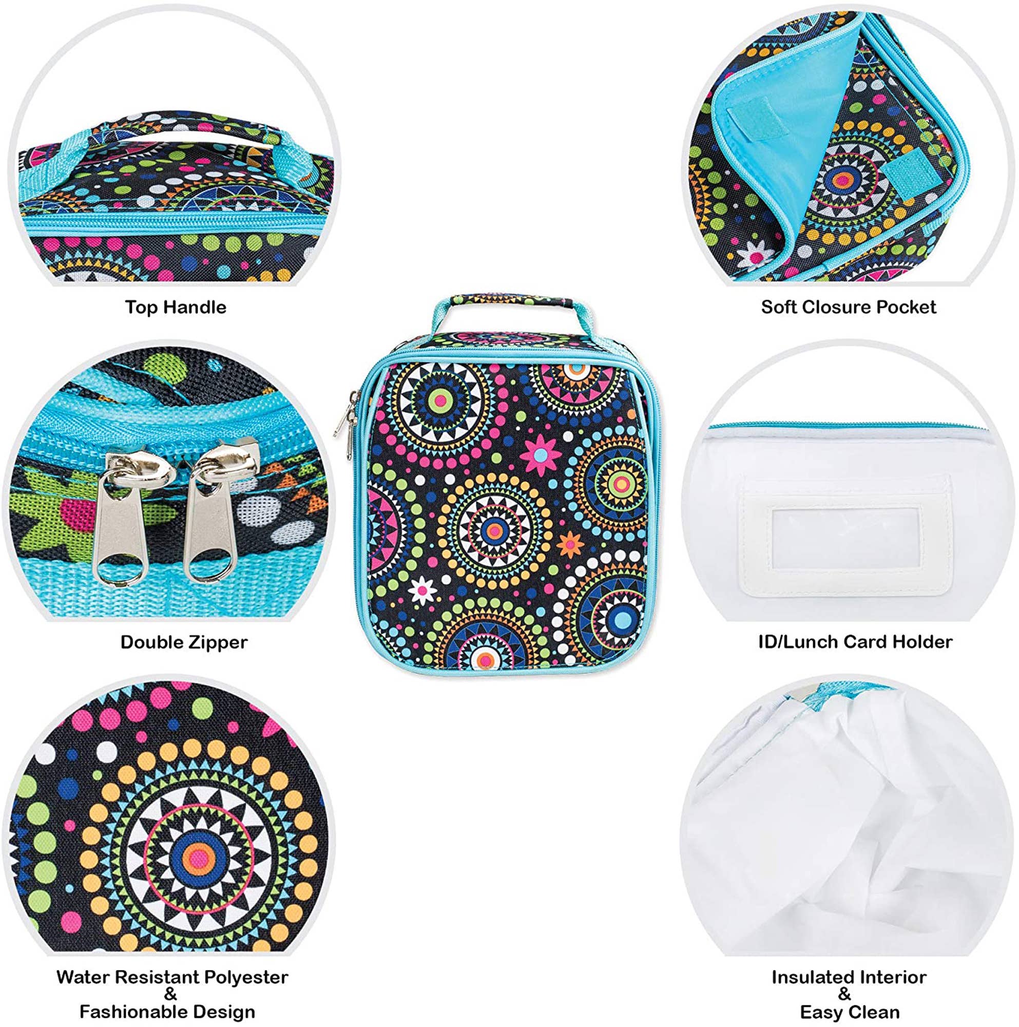 EAST AVENUE - Wholesale Lunch Bag/Box - Kids - Vintage Sunburst Lunch Bag2