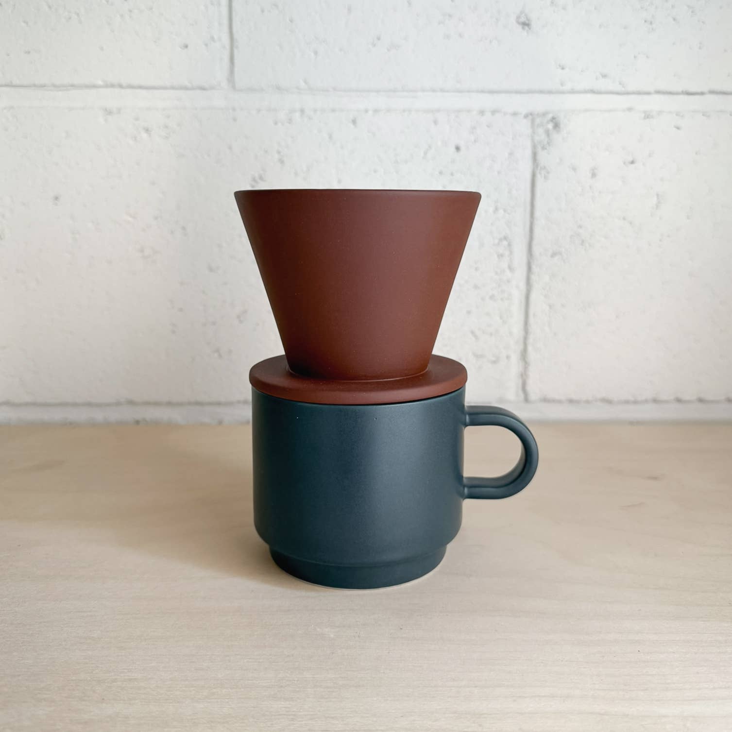 Dark Terracotta COLOMBO Coffee Dripper for wholesale on Faire1