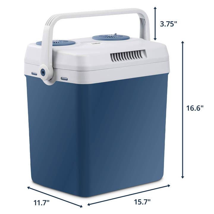 Ivation - Wholesale Cooler/Cooler Bag - 25L Portable Thermoelectric Cooler with Handle, Blue1