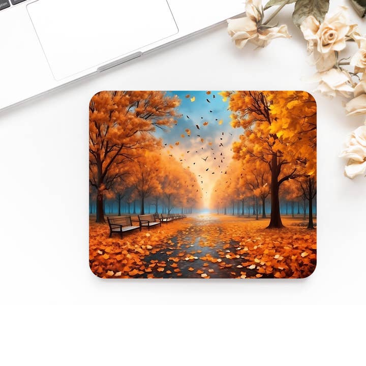 simply creative - Wholesale Mousepad/Trackpad - Premium Printed Autumn Landscape Anti-Slip Mouse Mat