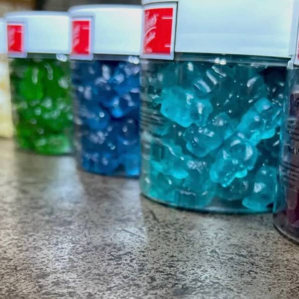 O'Shea's Candies Sweet Shop - Wholesale Gummy - Gourmet Gummy Worms “Mini Sour Worms 🪱 “w/ Jar 16OZ 5