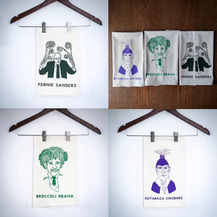 Tea Towel Mixed Pack for wholesale by Rutabaga Bodega