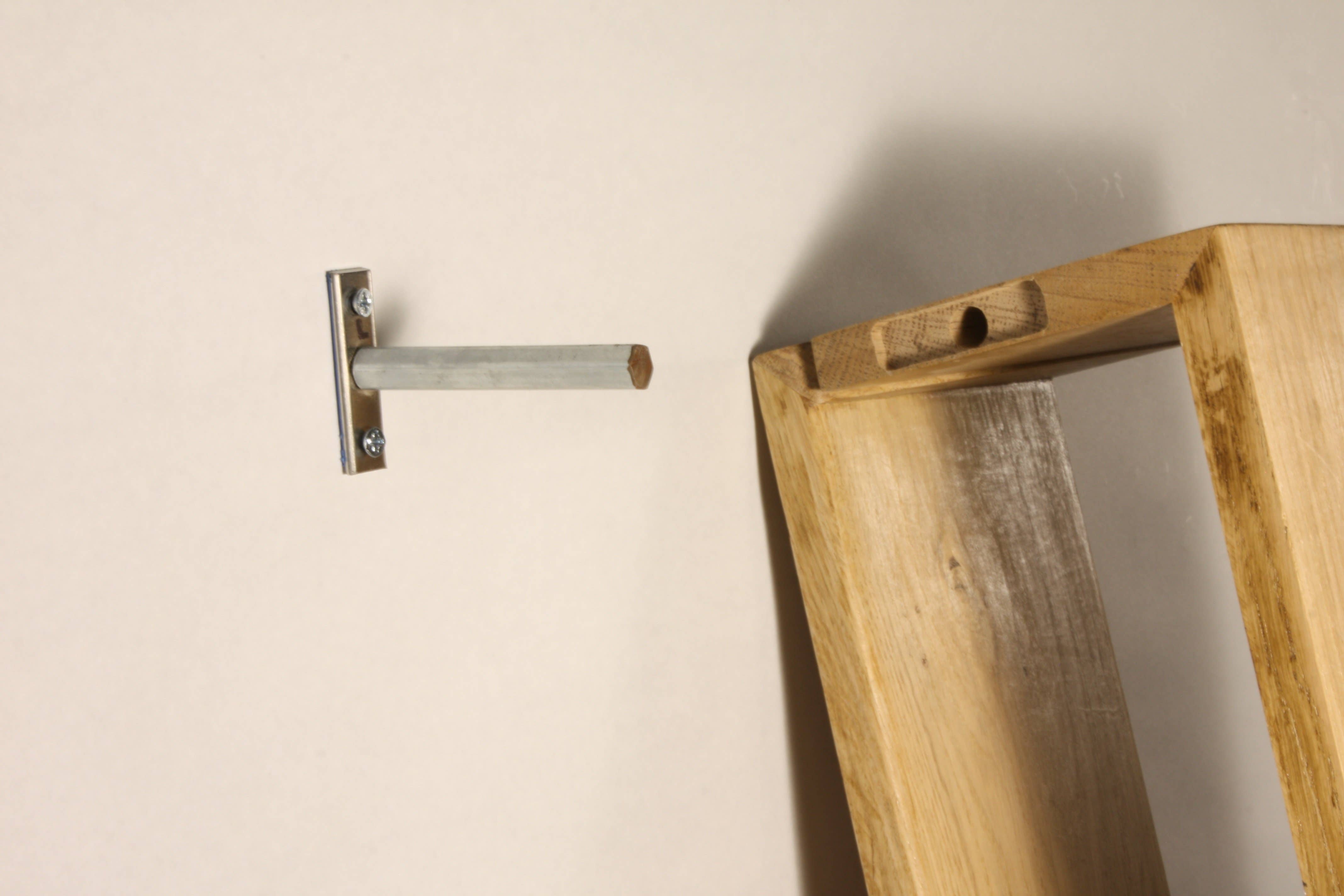 Hammer and Nail Studios - Wholesale Desk Decor - Kids & Baby - White Oak Fold Down Wall Mount Floating Desk2