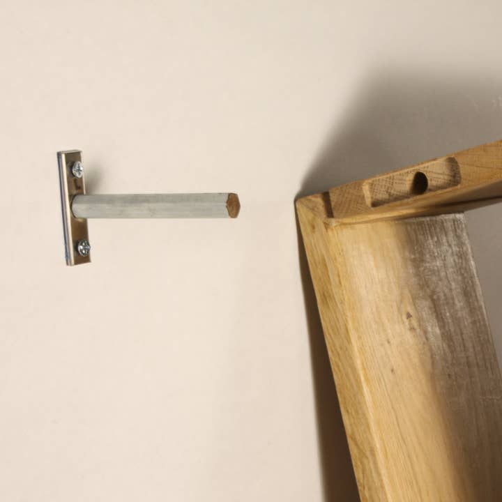 Hammer and Nail Studios - Wholesale Desk Decor - Kids & Baby - White Oak Fold Down Wall Mount Floating Desk2