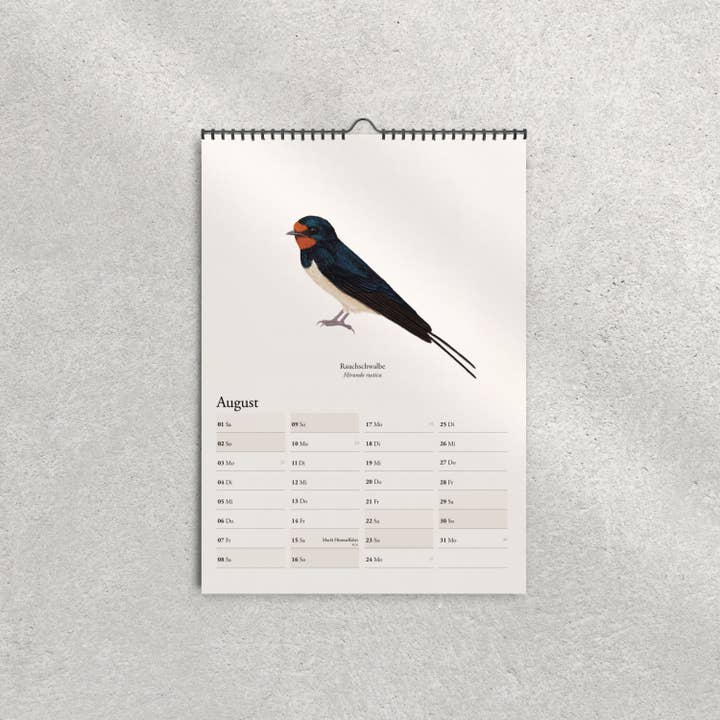 Terillu - Wholesale Calendar - Wall calendar 2026, calendar of native birds in A3 format5
