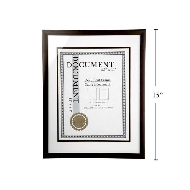 Kiera Grace Value Document Frame 11x14" Matt 8.5x11" for wholesale by Kiera Grace