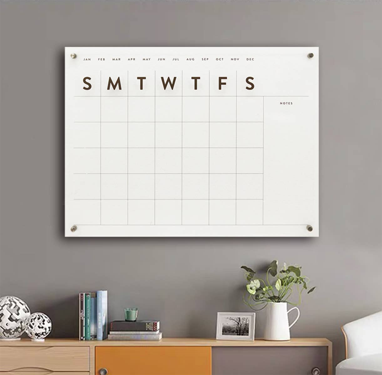 Paris Loft Inc – wholesale Calendar – Reusable Clear Acrylic Wall Calendar Weekly Planner1