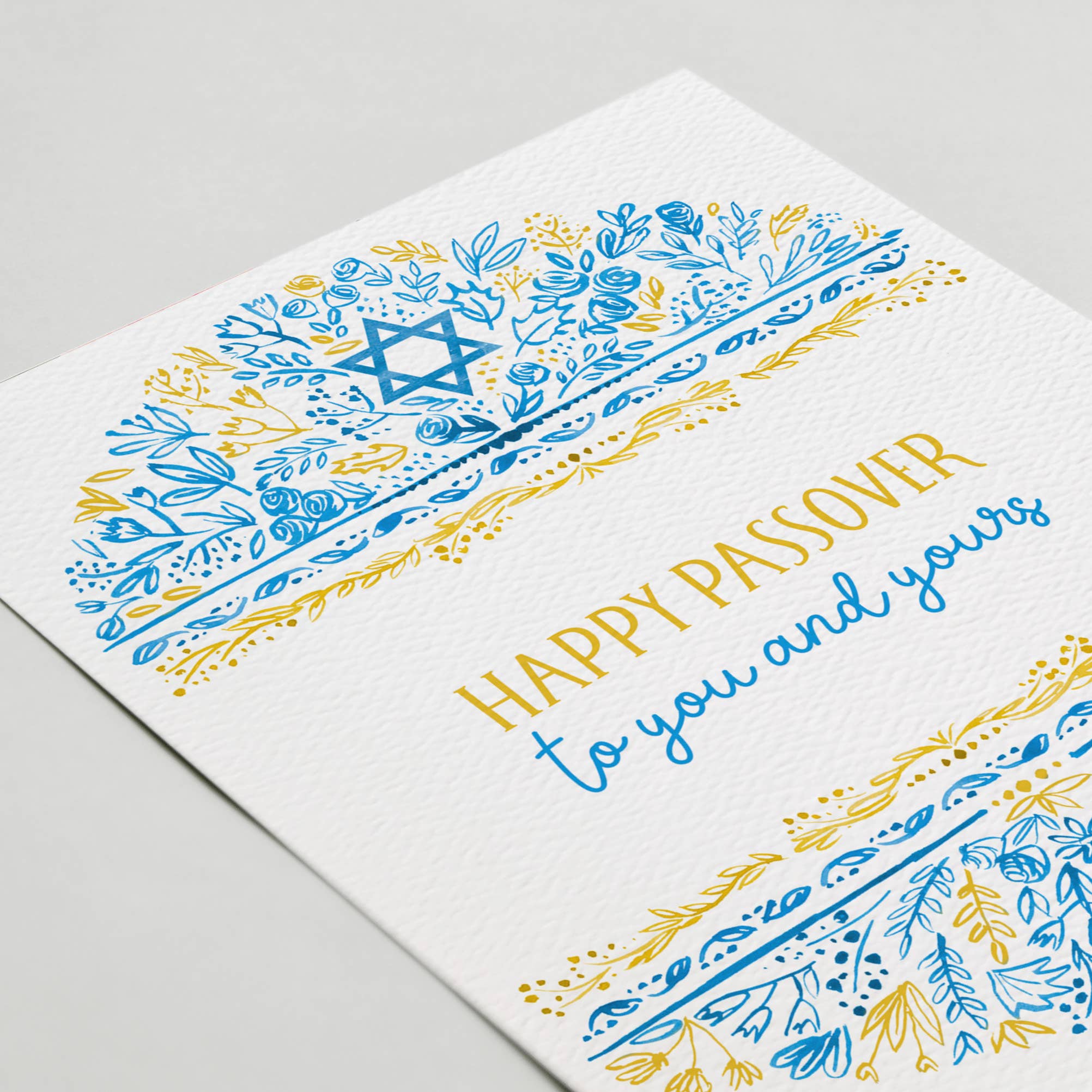 Blue Thistle - Wholesale Passover Card - Happy Passover Greeting Card, Jewish Holiday, Pesach1