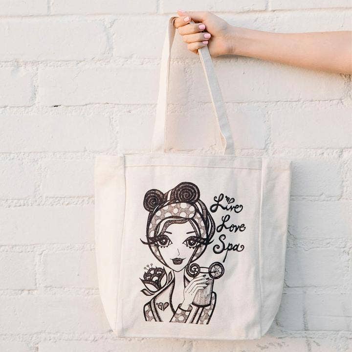 Lucky Owl - Wholesale Tote Bag - Women's - Spa Girl Tote Bag