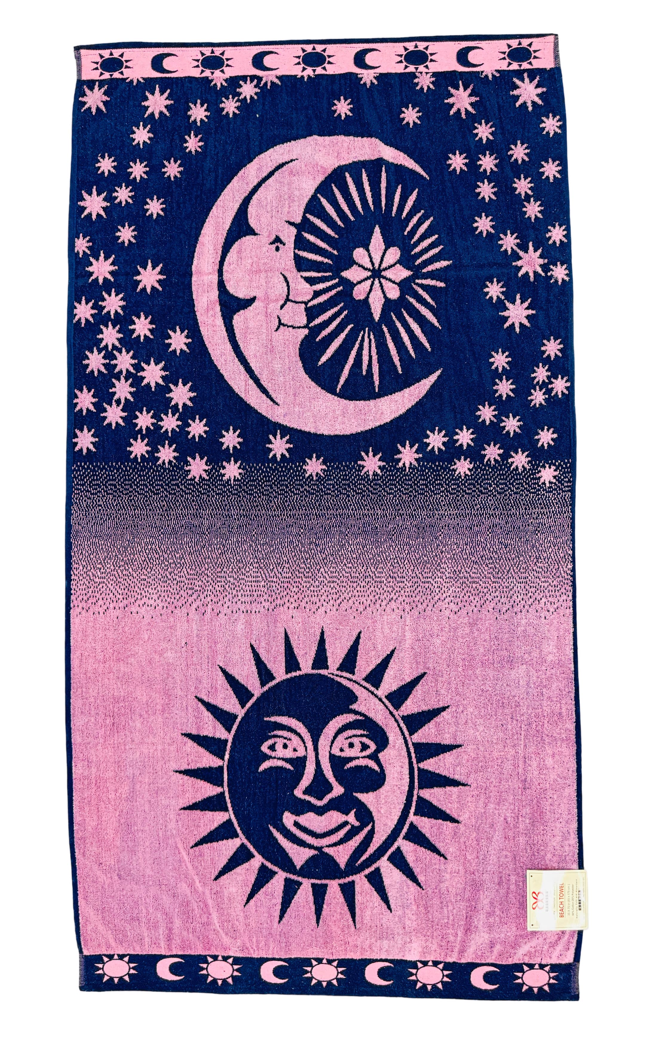 Bed Bath Fashions - Wholesale Beach Towel - BIBB Home 20 LB Cotton Velour Beach Towels with Terry Back2