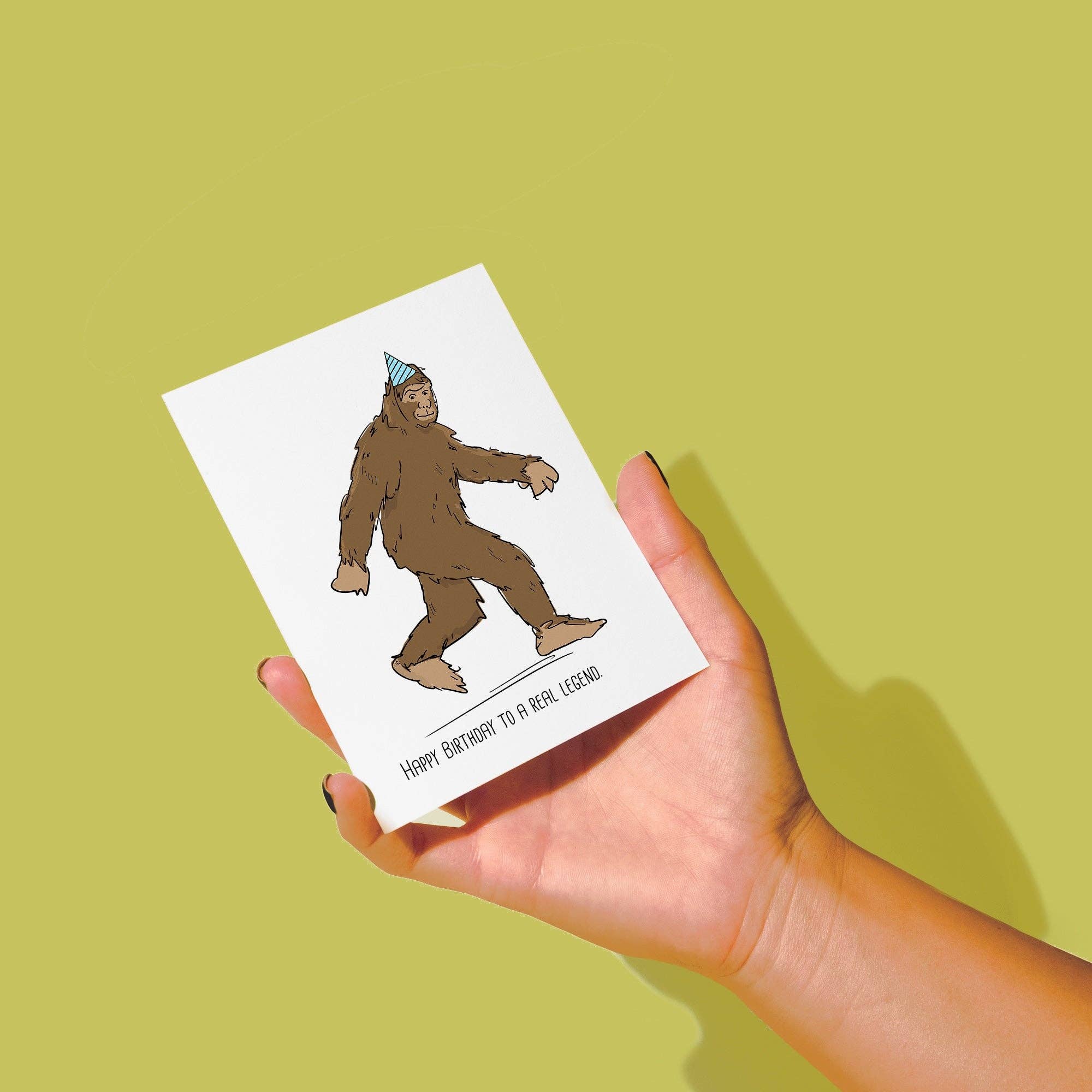 Sarah Pilar - Wholesale Birthday Card - Sasquatch Birthday Card0