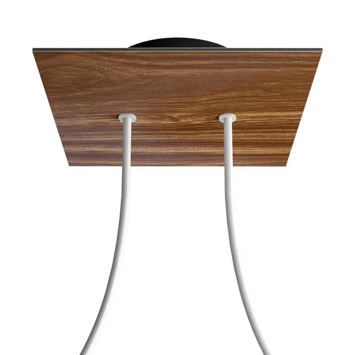 Rose-One firkantet roset, 200 mm med 2 huller og 4 sidehuller for engroshandel hos LIGHTINUP S.R.L.