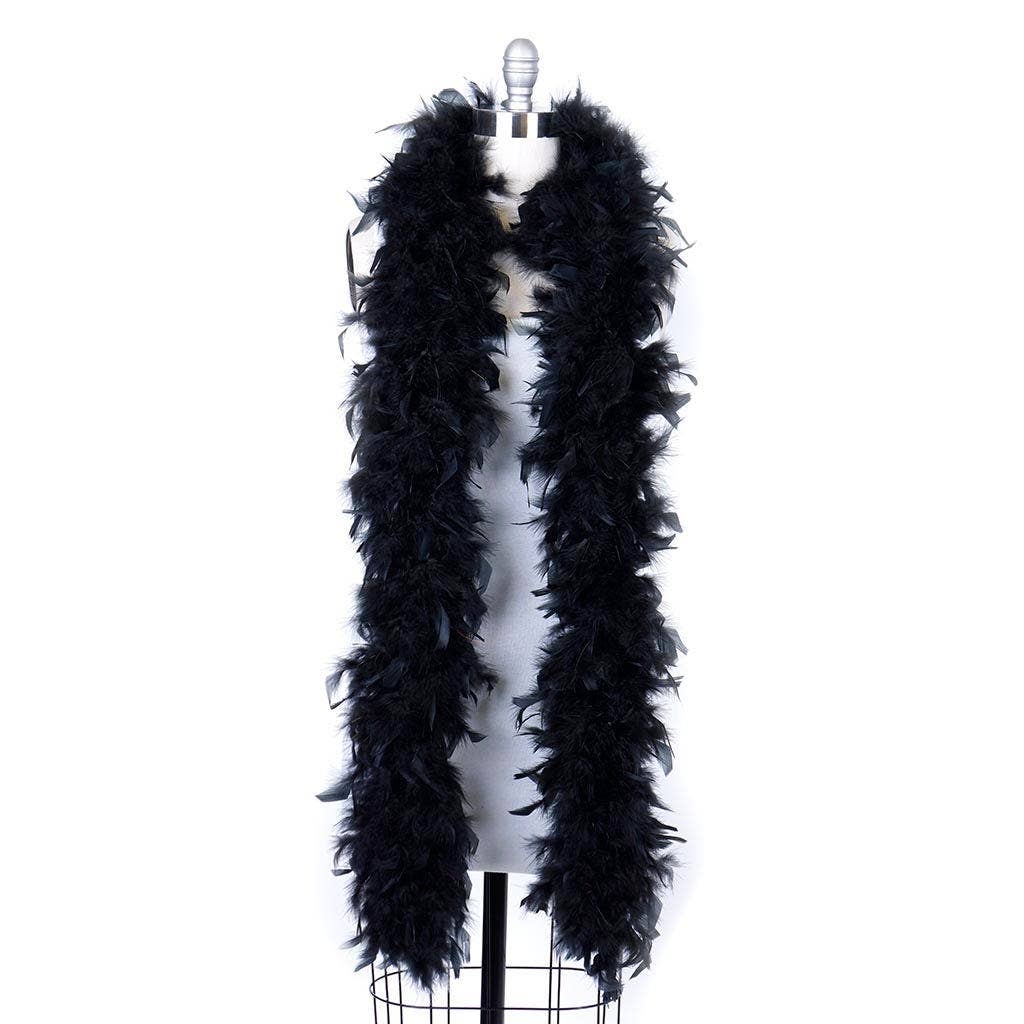 Zucker Feather Products - Wholesale Feathers - Chandelle Feather Boa - Heavyweight - Black2
