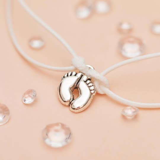 Letterbox Love Bracelets – wholesale Charm/dangle bracelet – Mummy To Be Baby Feet Bracelet 2
