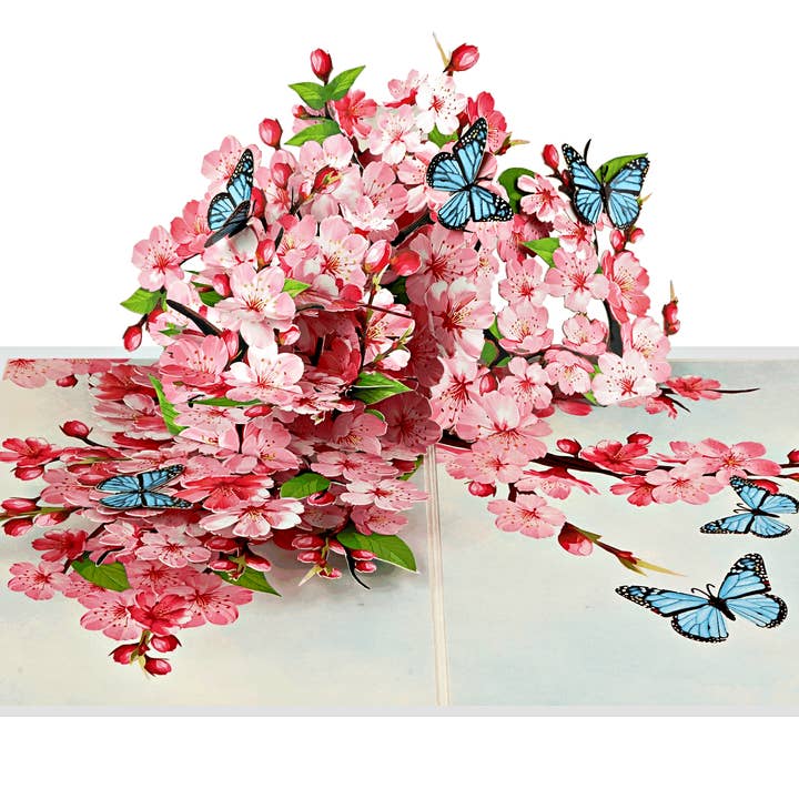 Carte Pop-Up Fleur de Cerisier - Carte 3D pour la vente par Wonder Paper Art