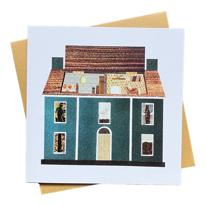 Playtime Dolls' House Greetings Card for wholesale by Soodle Street Studio