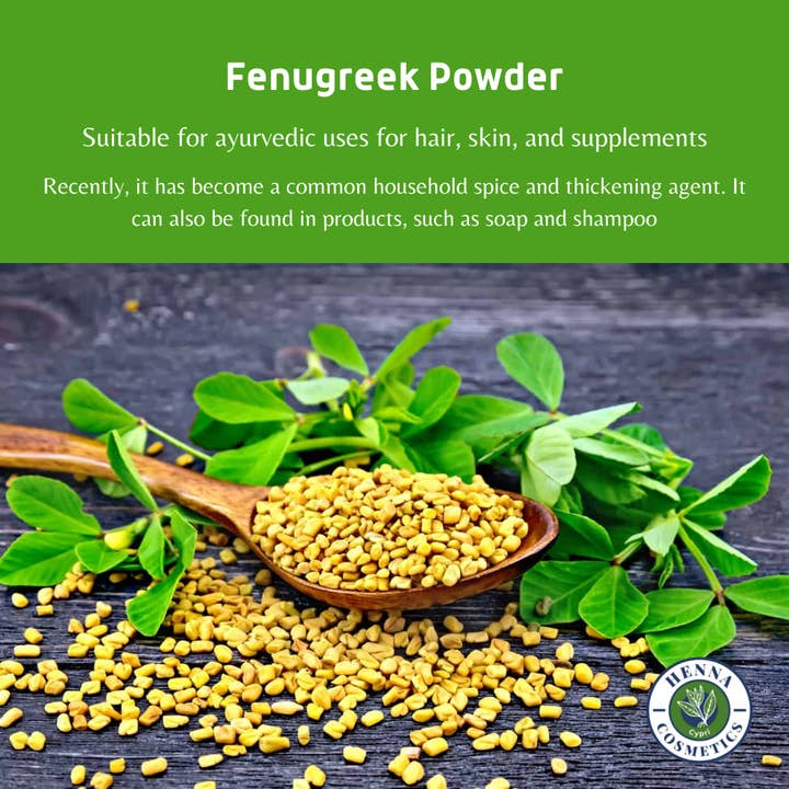 Henna Cosmetics Cypri - Wholesale Protein/Superfood Powder - Fenugreek Powder (Methi) -Herbal Supplement, Health, Hair Growth and Skin 100% Organic | 100 Grams/ (3.53 Ounces) | Henna Cosmetics