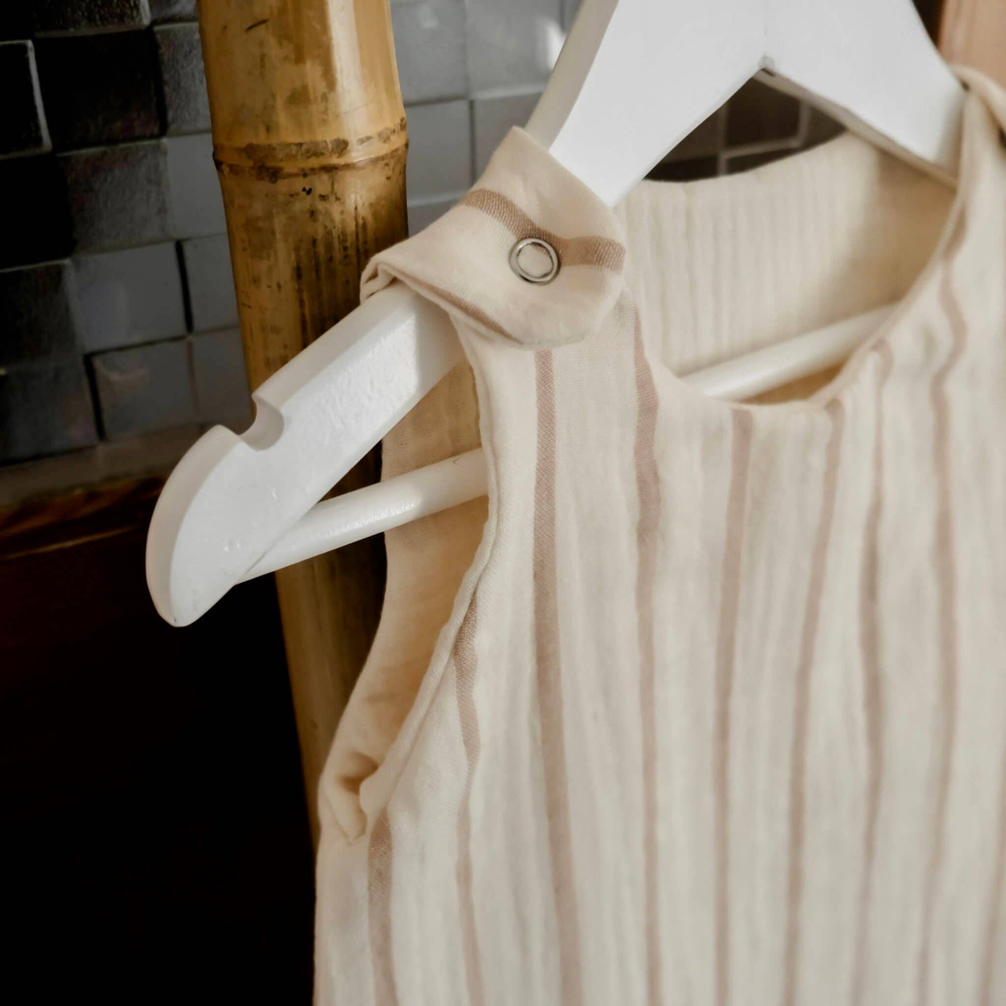 Cocoeko - Wholesale Sleepsack - Baby - Cotton gauze sleeping bag BEIGE STRIPES TOG 11