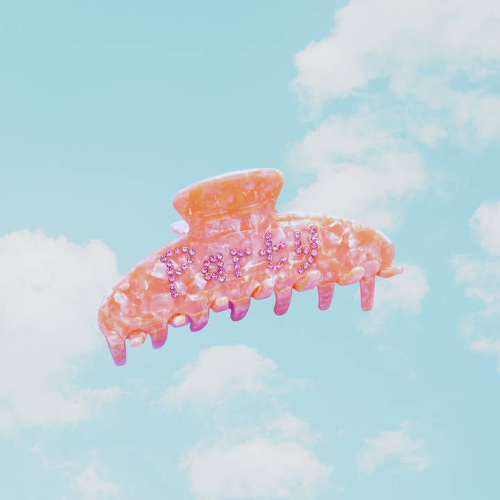 Party Mountain Paper co. - Wholesale Hair Clip - Women's - "Party" Acrylic Hair Clip | Last Chance