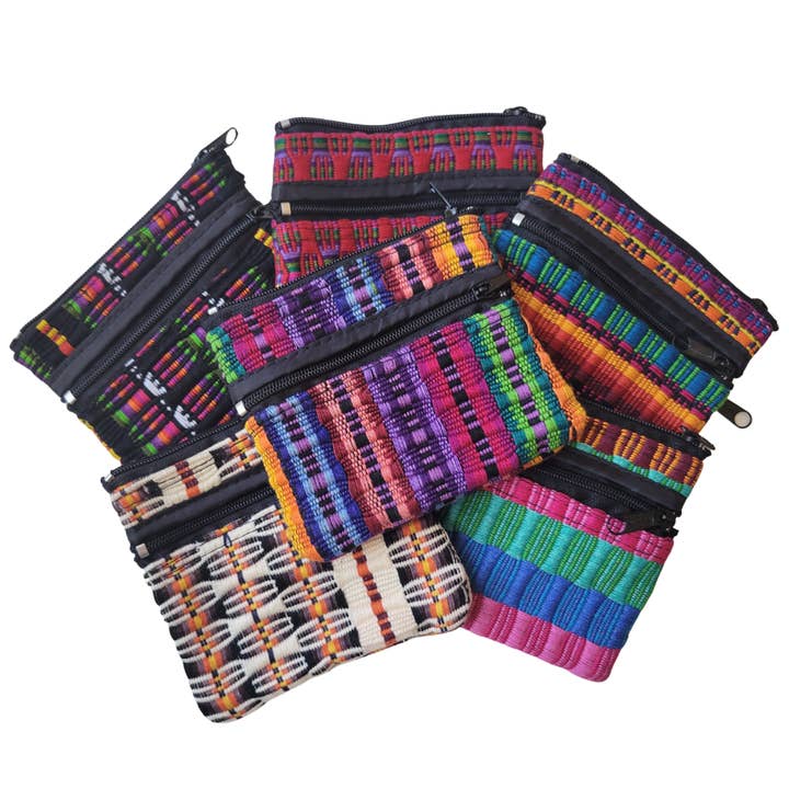 Comalapa Triple Zip Pouch Mini | Assorted for wholesale by Unique Batik Fair Trade