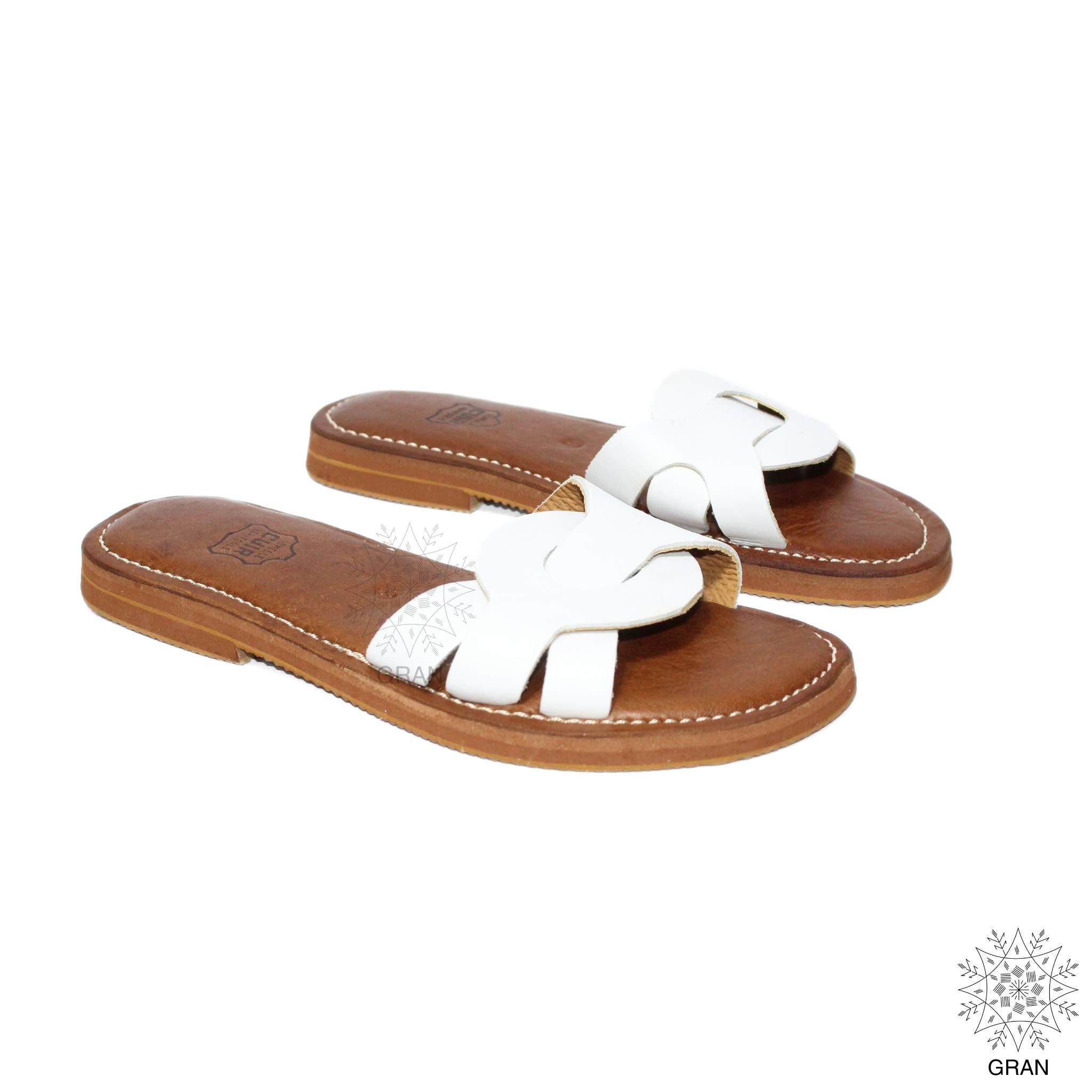 Gran Wholesale - Wholesale Sandals - Women's - Leather Strappy Sandals, Comfy Flat Slide Shoes, footwear.1