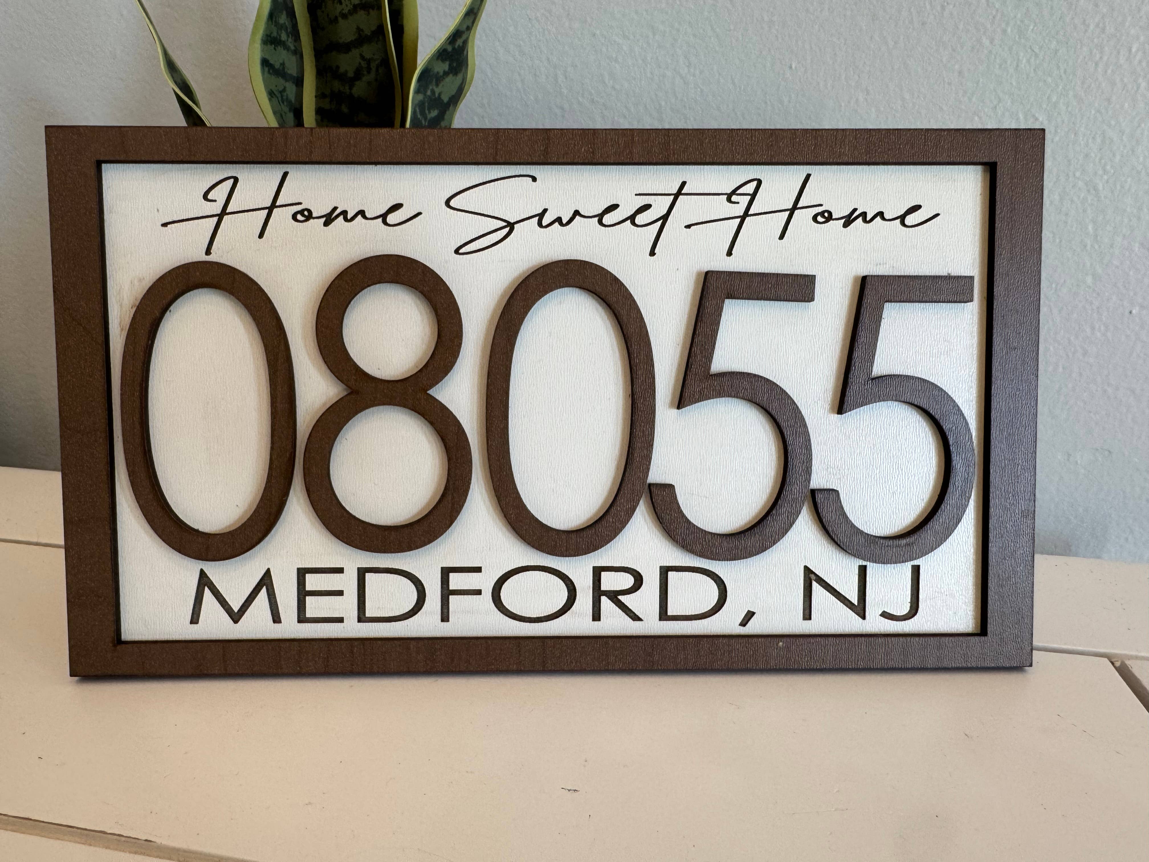 Tara’s Craft Room - Wholesale Sign - Personalized Zip Code Home Sweet Home Sign2