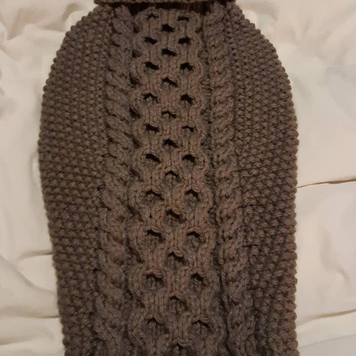 Leni Knits Limited - Wholesale Pet Sweater - Dog - The Original Honeycomb Cable Knit Dog Sweater5