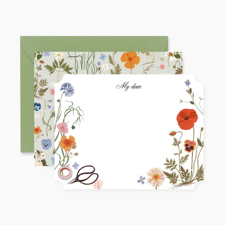 Tarjetas de notas HERBARIUM | Juego de 4 para venta al por mayor de Botanica Paper Co.