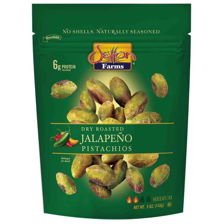 Setton Farms Dry Roasted Seasoned Kernels, Jalapeno for wholesale by Setton Pistachio of Terra Bella