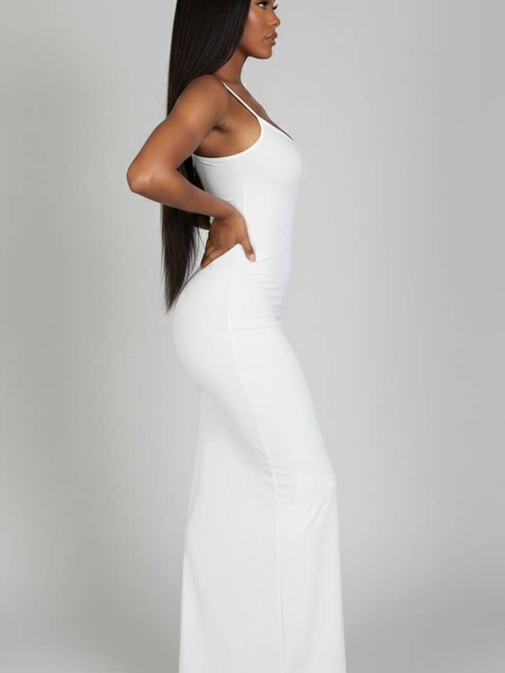 CAPELLA APPAREL - Wholesale Dress - Women's - Ribbed Mermaid Hem Cami Dress34